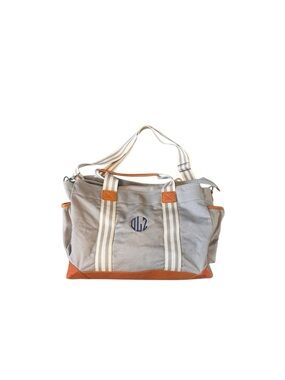 POTTERY BARN KIDS Classic Gray Heavy Canvas Diaper Bag No Changing Mat 18x12x8